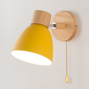 Applique Murale Scandinave Suspendue En Bois-Lampe Veilleuse